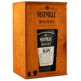 Виски Nestville Black&White 0,7л 40% деревянная коробка на подарок