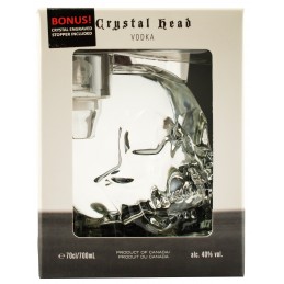 Водка "Crystal Head" в коробке + стоппер 0.7