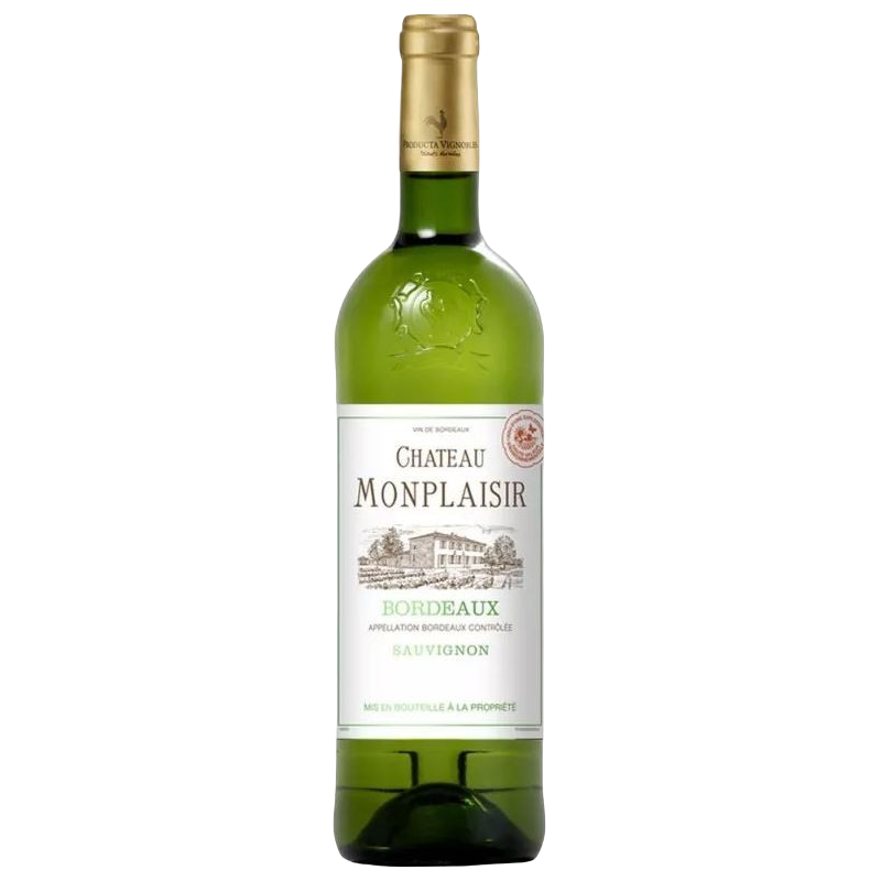 Купить Вино Chateau Monplaisir белое сухое 0,75л 12%