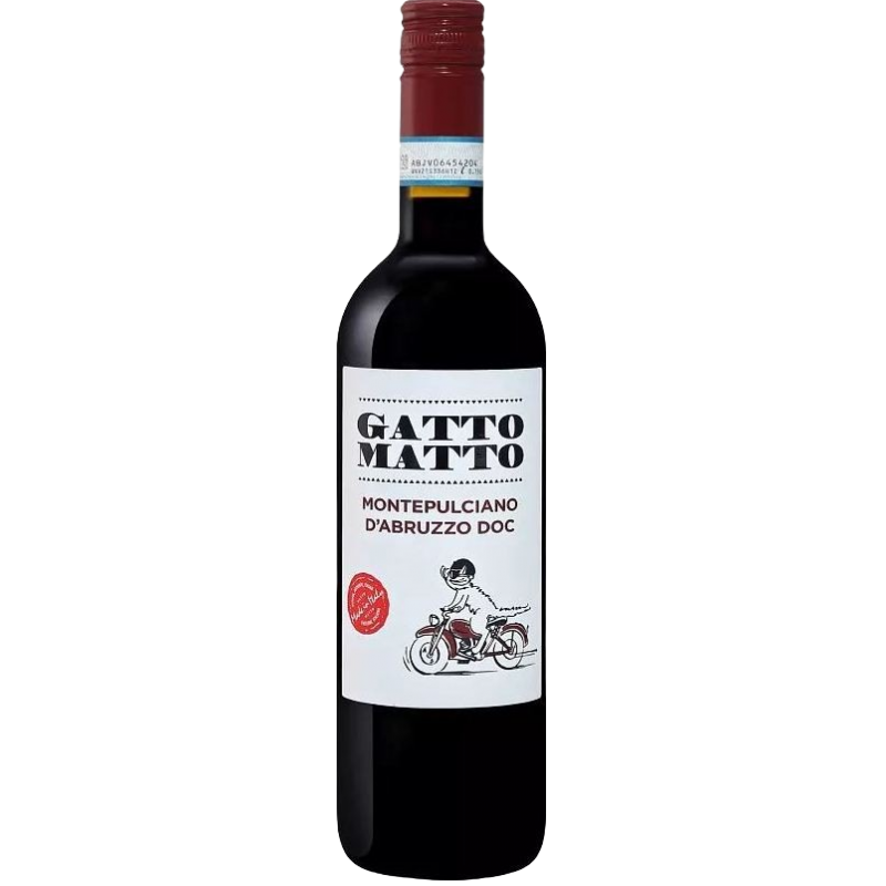 Купить Вино Gatto Matto Montepulciano d\'Abruzo DOC красное сухое 0,75л 12,5%