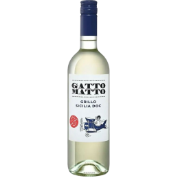 Купить Вино Gatto Matto Grillo Sicilia DOC белое сухое 0,75л 11,5%