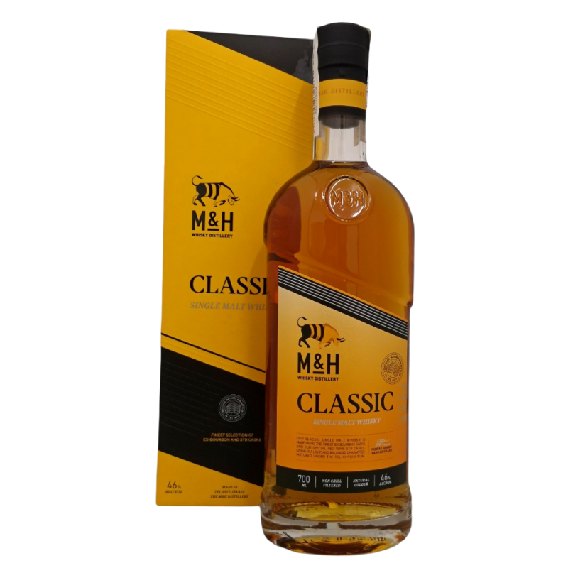 Купить Виски кошерный M&H Classic Sigle Malt 0,7л коробка