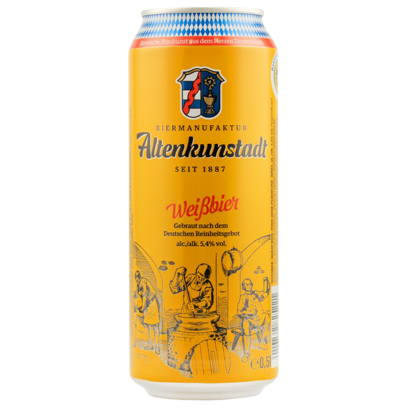 Купить Пиво пшеничное Beirmanufactur AKU Weissbier 0,5л ж/б ABG