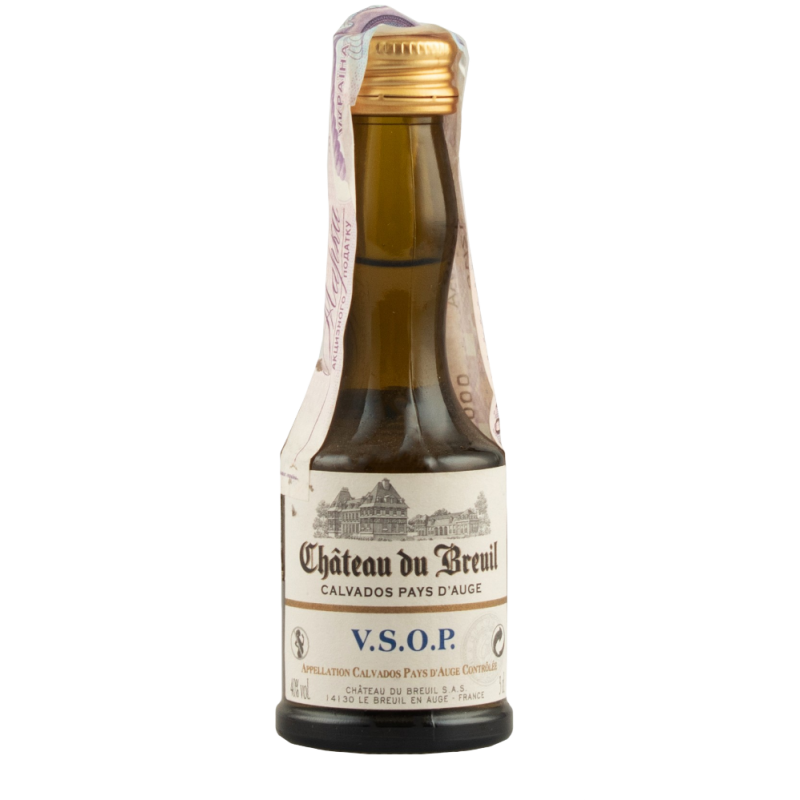 Купить Кальвадос Calvados VSOP 0,03л выдержка 6лет Chateau du Breuil
