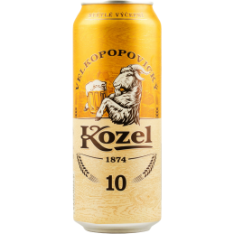 Купить Пиво светлое Velkopopovicky Kozel 10% 0,5л ж/б