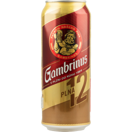 Купить Пиво светлое Gambrinus 12% 0,5л ж/б