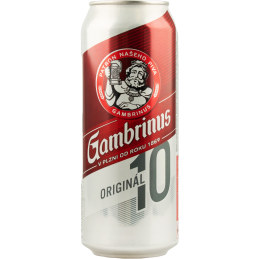 Купить Пиво светлое Gambrinus 10% 0,5л ж/б