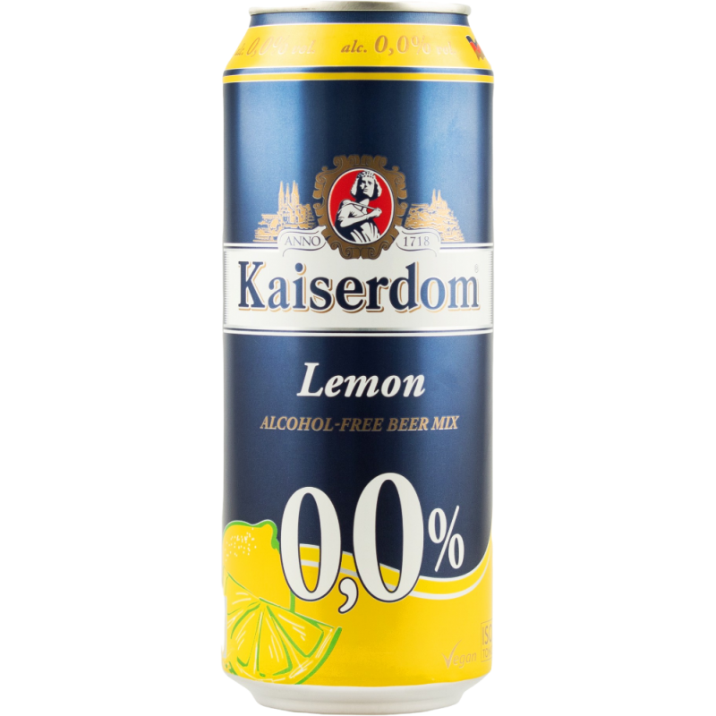 Купить Пиво безалкогольное Kaiserdom Lemon 0,5л ж/б