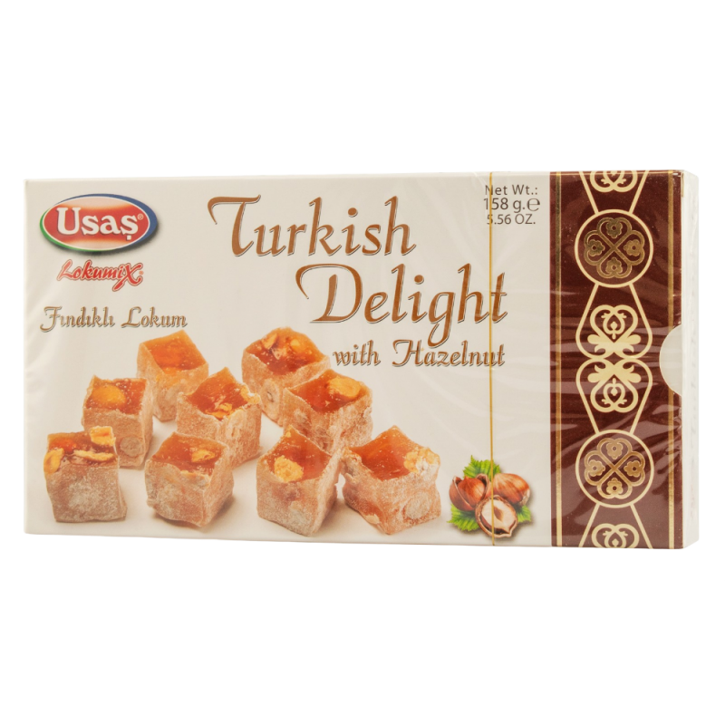 Купить Рахат-Лукум Turkish Delight With Hazelnut з фундуком 158г USAS