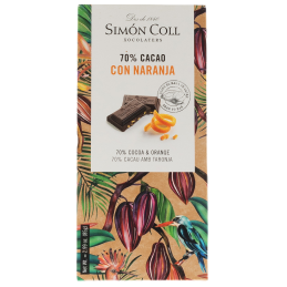 Купить Шоколад темный 70%  апельсин 85г Испания  Simon Coll