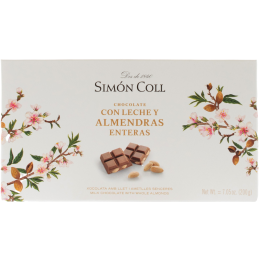 Купить Шоколад Y Almendras Enteras молочный с миндалем 32% 200г Simon Coll