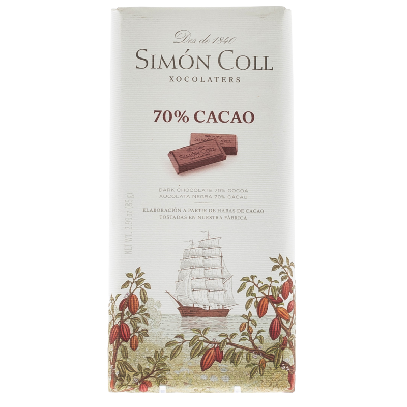 Купить Шоколад темный 70% 85г Испания Simon Coll