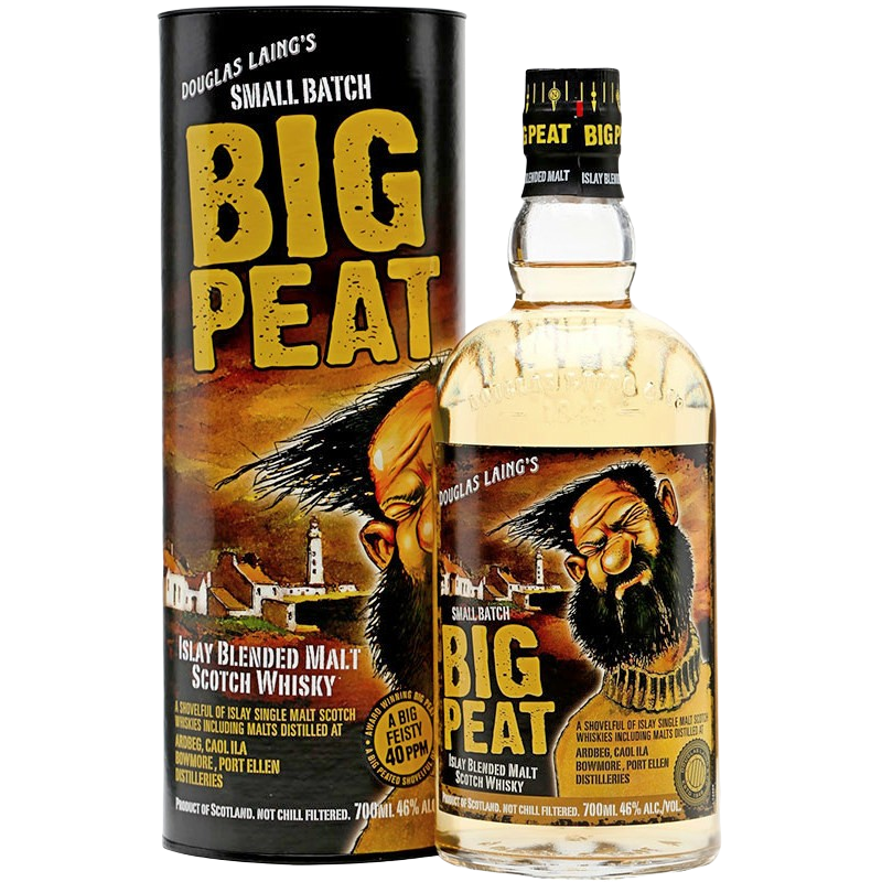 Купить Виски Big Peat (Биг Пит) 0,7 литра в тубусе