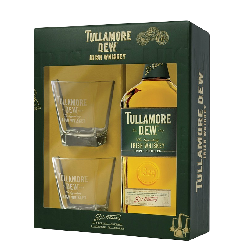 Купить Виски Tullamore Dew Original 0,7л+ 2 стакана Tullamore