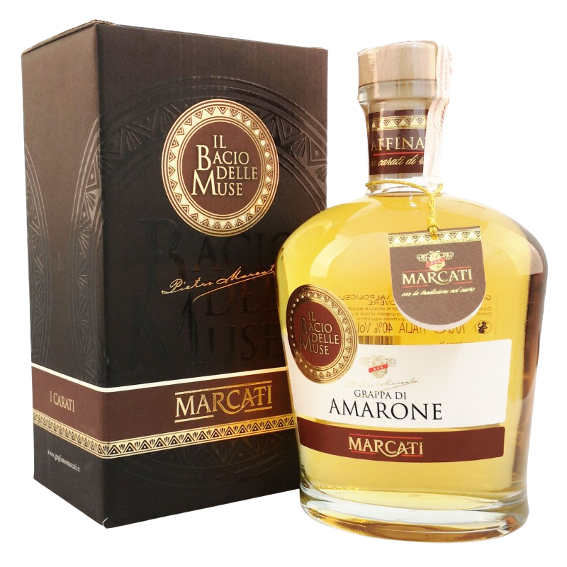 Купить Граппа Amarone aged in Oak delle Muse 0,7л в коробке Marcati