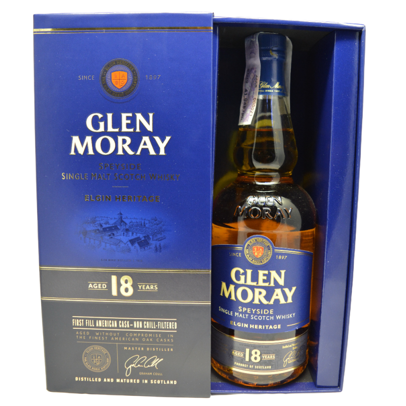 Купити Віскі Glen Moray 0,7л 18yo в коробці