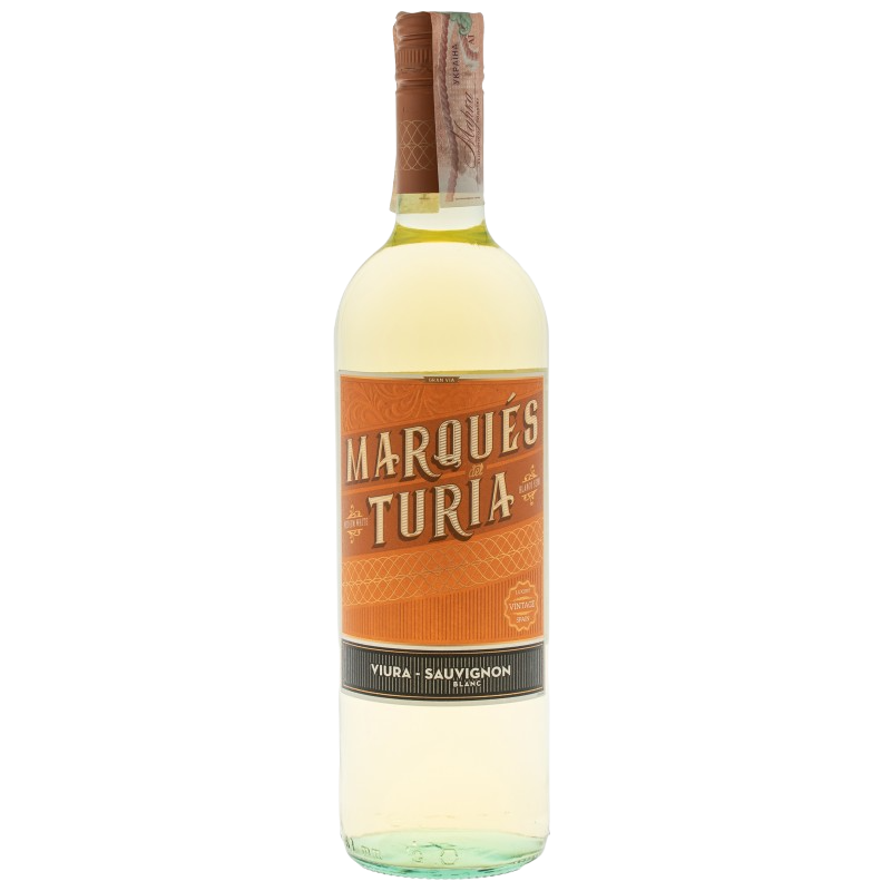 Купить Вино Viura-Sauvignon белое полусладкое Marques Del Turia